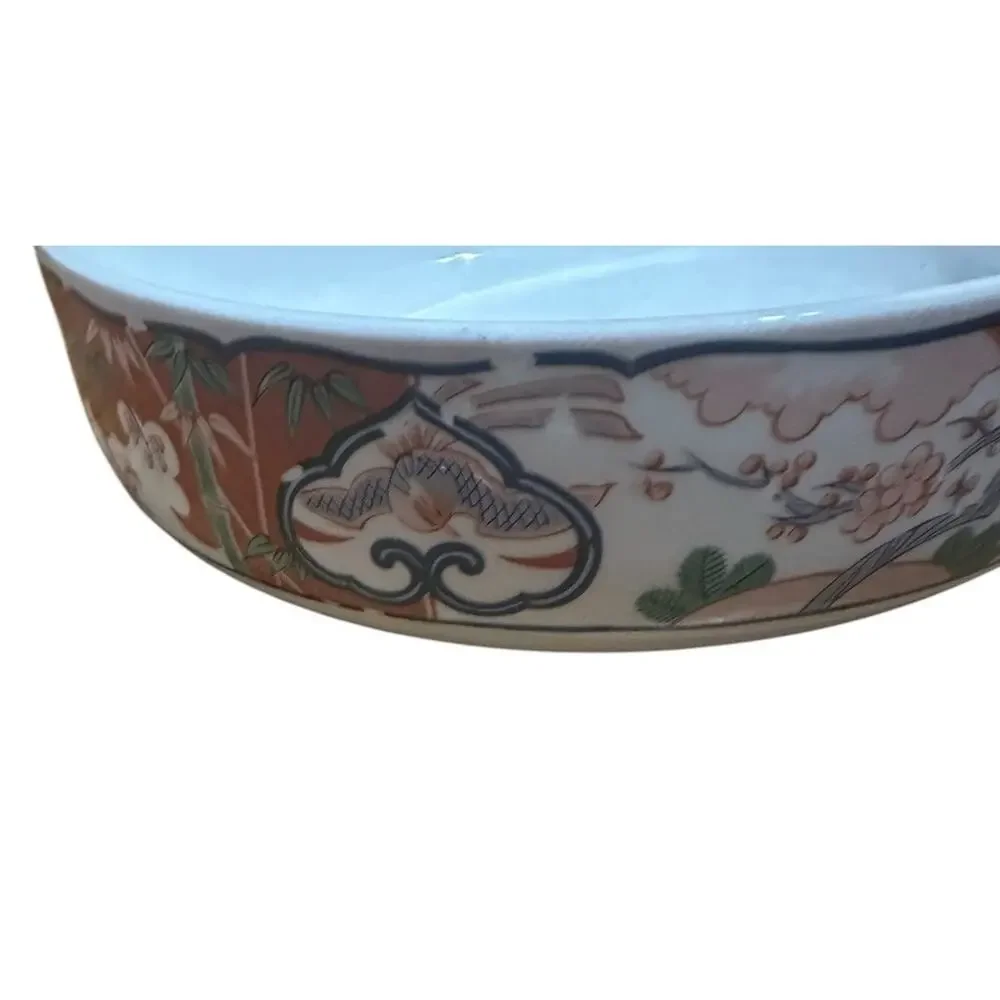 Vintage Georges Briard Heirloom Imari Fine China Large Serving Bowl Oriental 10" - Picture 16 of 16
